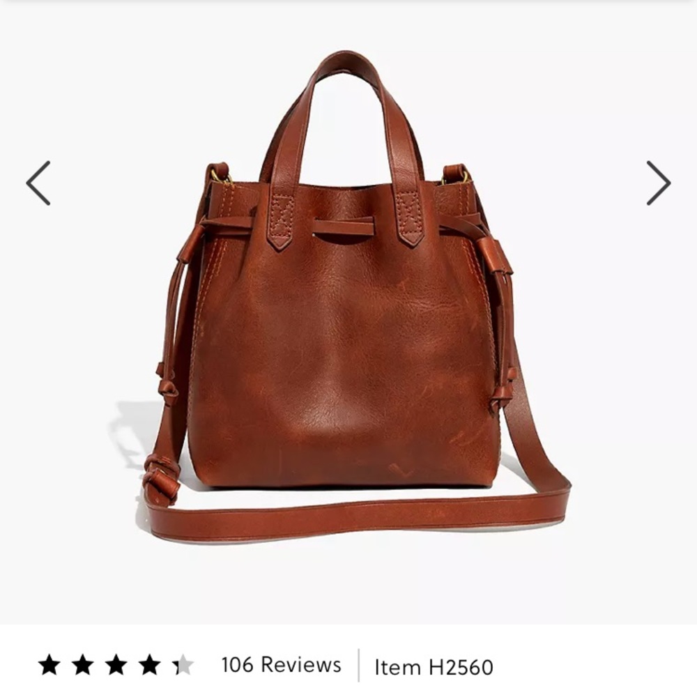 BNWT Madewell The Small Drawstring Transport Crossbody Bag